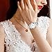 MASTOP Women's Classic Fashion Silver Stainless Steel Watches Waterproof Date Luminous Lady Dress Wrist Watch (8824 Silver)