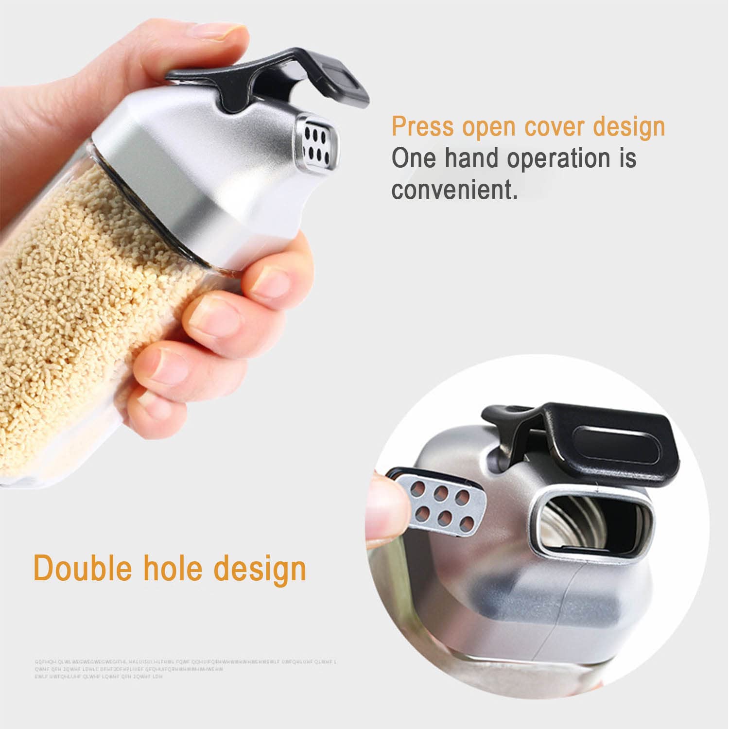 Set di condimenti in vetro per cucina, bottiglia di spezie e dispenser di aceto di olio con supporto, ideale per decorazione e organizzazione da tavolo