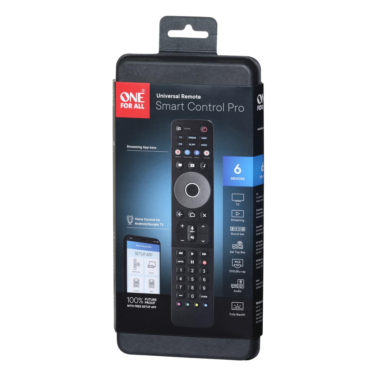 One for All Smart Control Pro 6 Universal Remote URC 7966