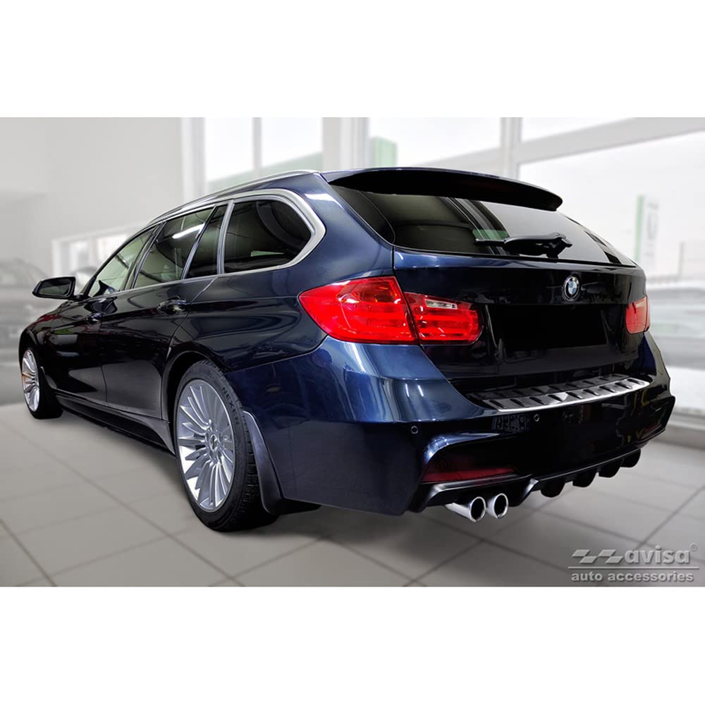 Avisa Ochraniacz na tylny zderzak ze stali nierdzewnej kompatybilny z BMW serii 3 (F31) Touring (w tym M-pack) 2012-2015 i Facelift 2015-2019 "STRONG EDITION"