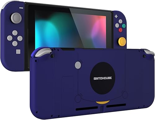 eXtremeRate Botones de carcasa de repuesto para Nintendo Switch, placa trasera para consola de interruptores, carcasa con botones de juego completo