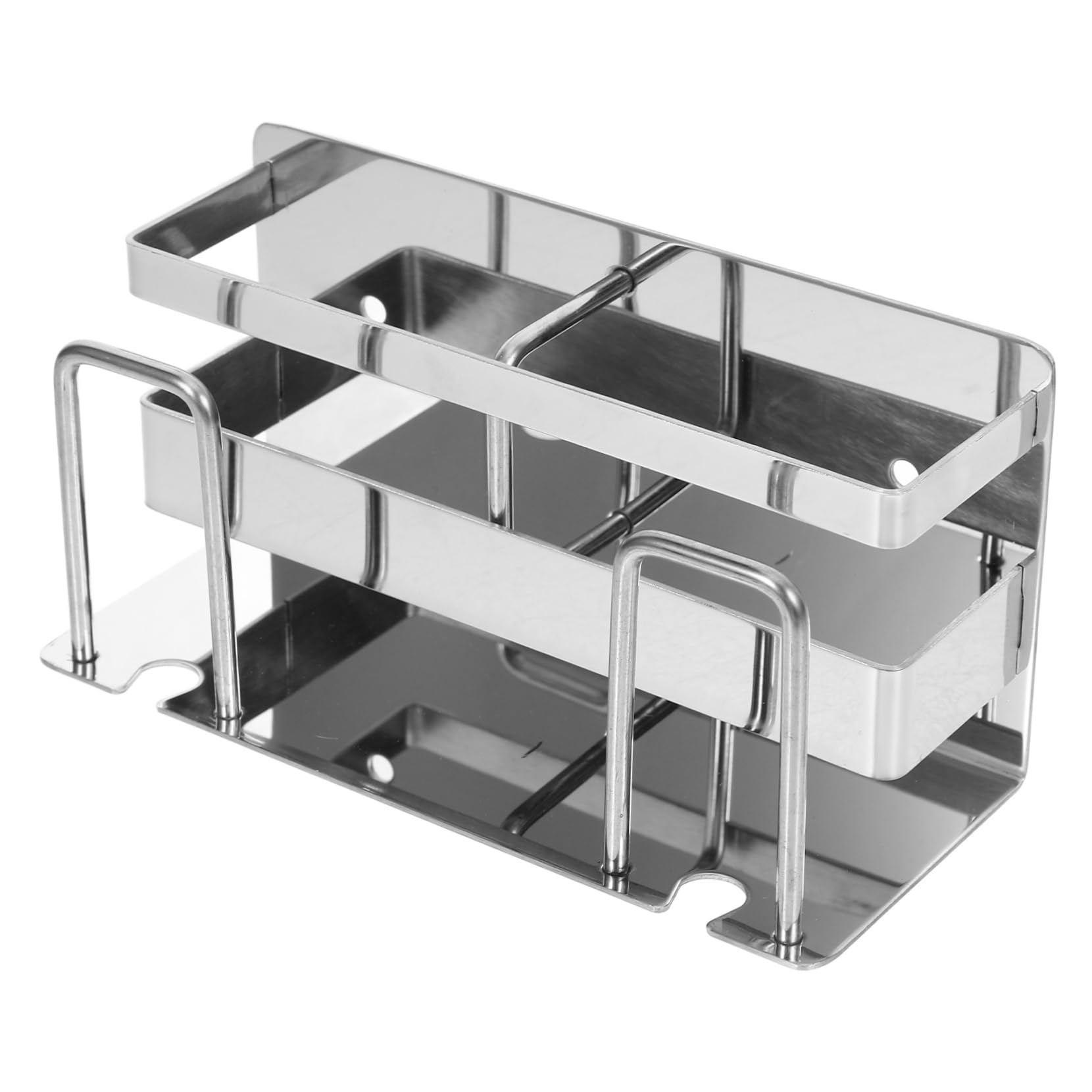 PRETYZOOM 4piezas Soporte para Cepillos De Dientes Inoxidable Organizador De Pared para Baño Montaje Sin Perforación Multiusos para Artículos De Aseo