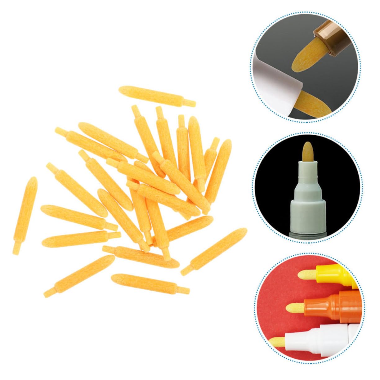 EXCEART 500 Stk Ersatzminen für Farbstifte kreativität kreativekraft Lackstift Spitzen Stiftmine Stiftspitzen markieren Marker-Stift-Punkte malen Feder Ausrüstung Textmarker Student Pinsel