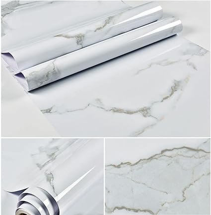 Amazon Co Jp Qqzsg 壁紙 シール 大理石 浴室 巾60cm X 長さ5m 60cm 5m シート テーブル リメイク シート 壁紙シール 大理石 カッティングシート お風呂に貼れる壁紙 浴室 壁紙 剥がせる壁紙 カッティングシート キッチン 浴室タイルカウンター 洗面台 調理台 Diy