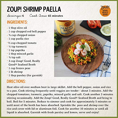 Seafood Broth By Zoup Gluten Free, Non GMO, Fat Free