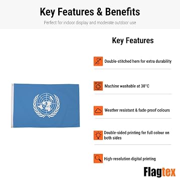United Nations Flag 5ft x 3ft