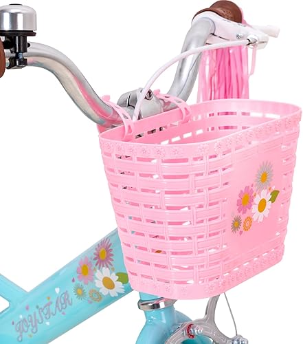 Miniatura 7 de JOYSTAR Little Daisy Kids Bike for Girls Ages 2-12 Years, 12 14 16 20 Inch Princess Girls Bicycle with Doll Bike Seat, Training Wheels, Basket and