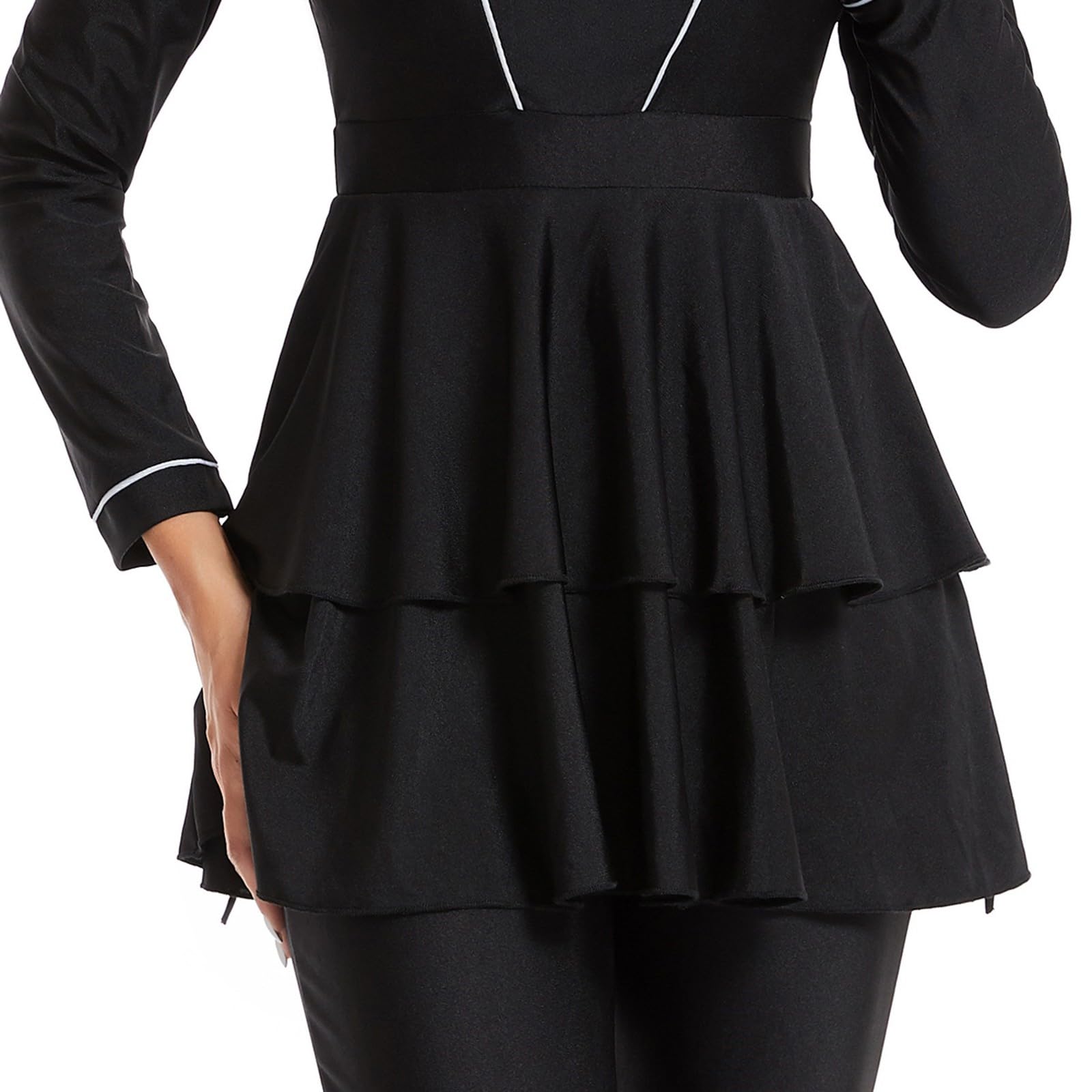 Muslimische Badeanzug Damen: Burkini Uv Rashguard Bauchweg Shape Badeanzüge Schwimmanzug Push Up Slim Fit Bademode Swimsuits for Women Große Größe Swimwear Badebekleidung