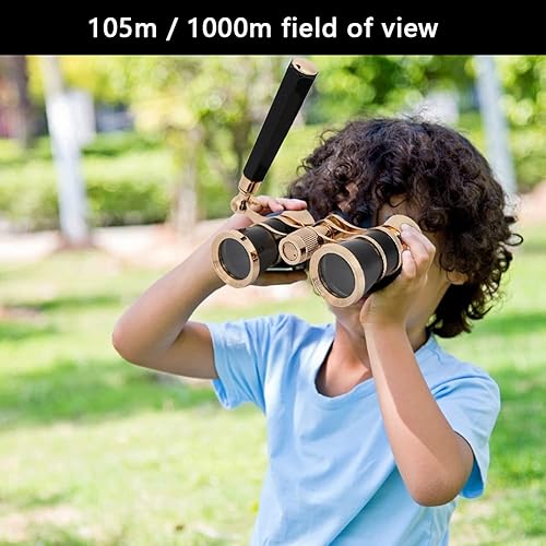 Miniatura 3 de Telescopio binocular de ópera 3 x 25, portátil, para mujeres, niñas, niños, ópera blanca, telescopio binocular de 3 x 25, binoculares para teatro,