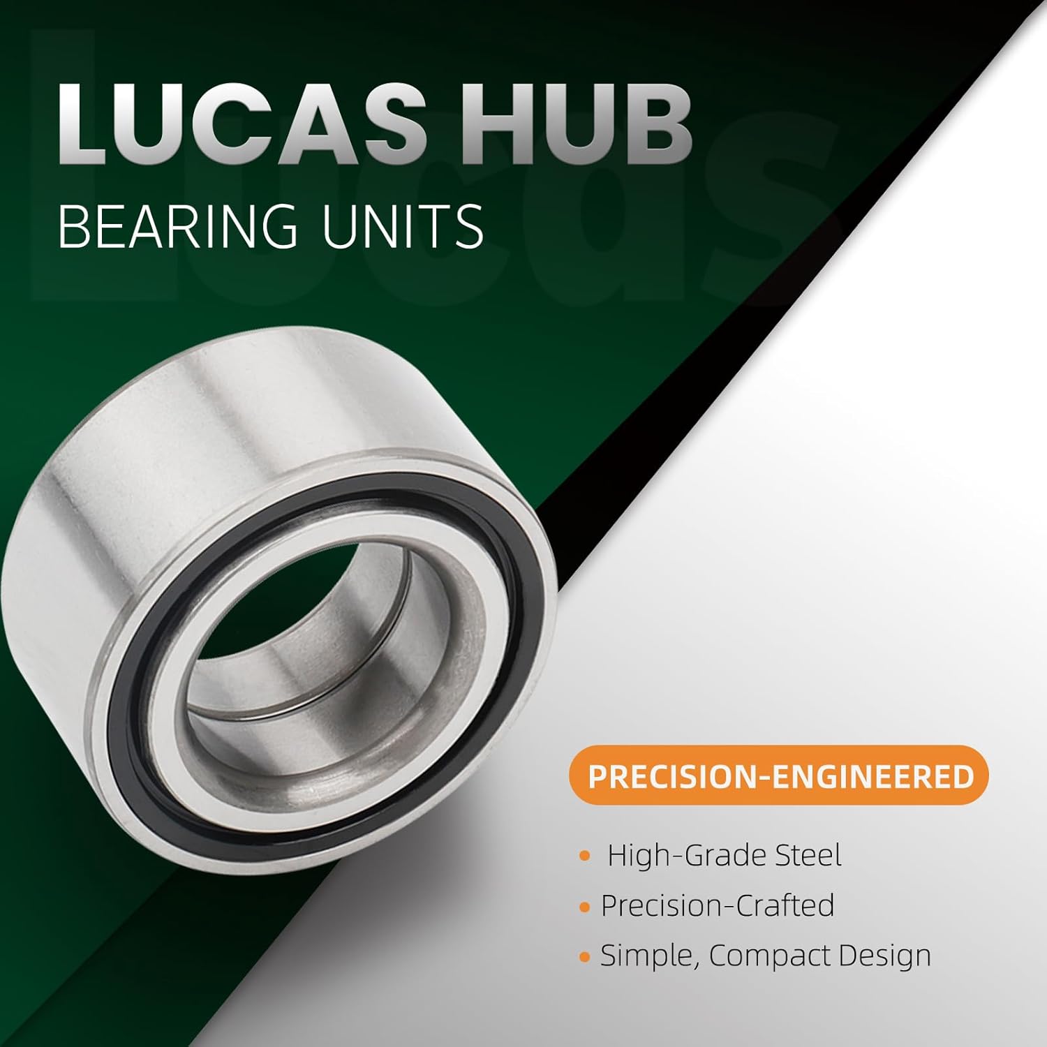 LUCAS LWB960169A Front or Rear Wheel Bearing for Acura CSX 2006-11, ILX 2013-2020, TL/TSX 04-08; for Honda Accord 03-07, Civic 06-20, Element 07-10, FIT 13-14, Insight 2019-2020 510073