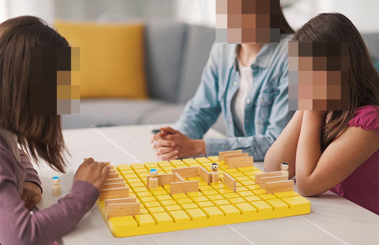 Juego de mesa de estrategia 2 en 1 de madera, ajedrez de mesa combinable
