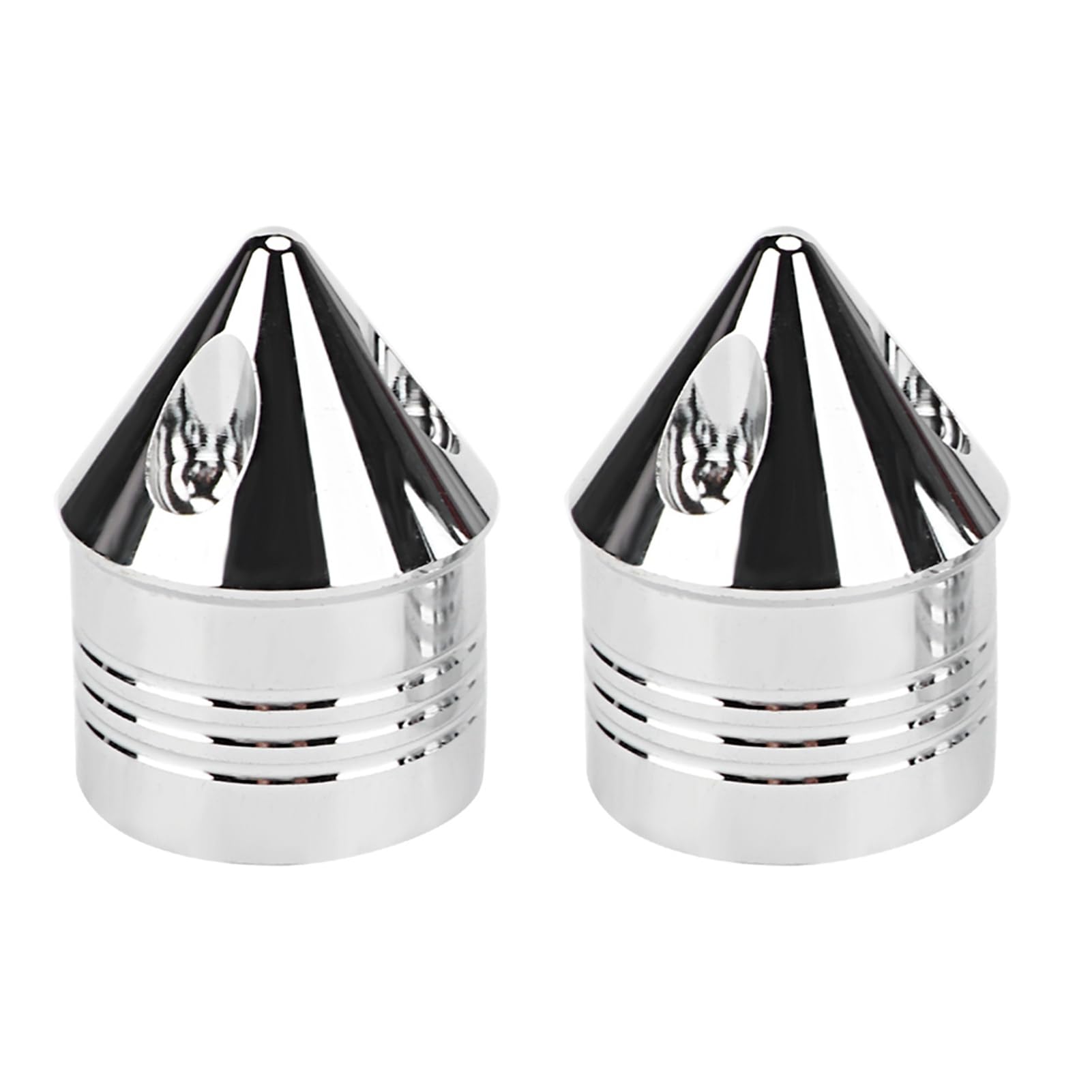 Tbest Couvercle D'essieu de Moto Couvercle D'écrou D'essieu Remplacement du Capuchon Avant en Alliage D'aluminium Remplacement Direct Performance Stable [Marque] avec écrou à (Chromé)