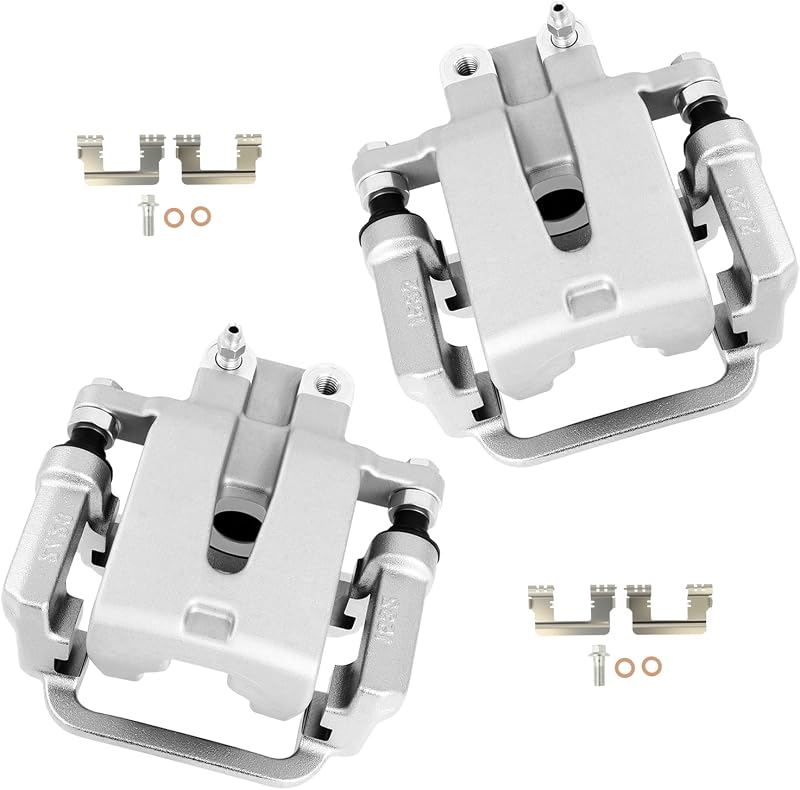 Pinças de freio a disco traseiras cciyu com suporte para Chrysler 300, Dodge Challenger, Charger e Magnum – Par
