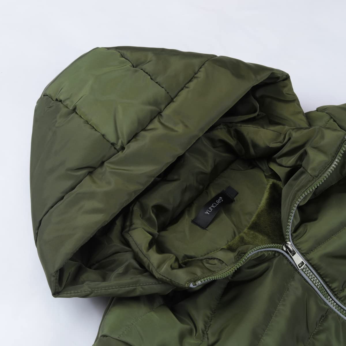 YUNCLOS Giacca da donna calda con cappuccio maniche lunghe cappotto invernale capispalla antivento cappotto trapuntato con tasche