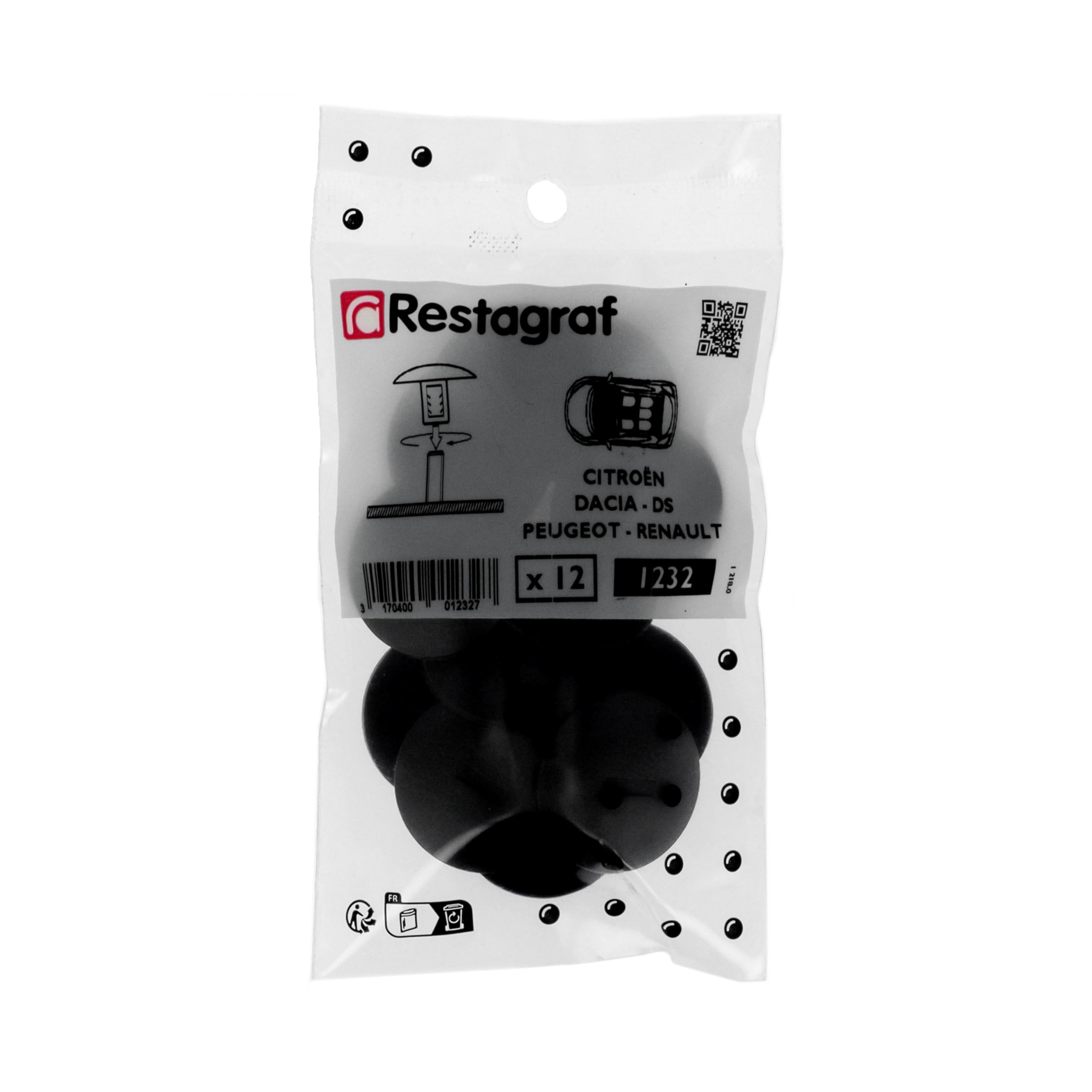 Agrafes De Garnissage Restagraf Pour Lexus/Toyota – Lot De 10, Maintien Insonorisant Capot, Polyamide - 9