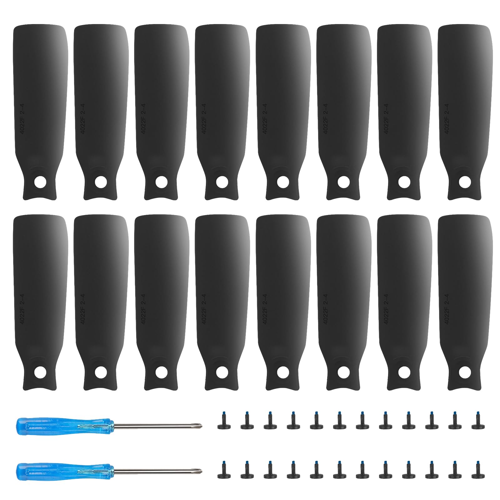 Bocguy 16 Pcs Drone Mavic Mini Hélices, modelo 4726 Hélices para Mavic Mini Accesorios Reemplazo de Drones con 24 Tornillos & 2 Destornillador, Bajo Ruido & Estable (Plata) — view 34
