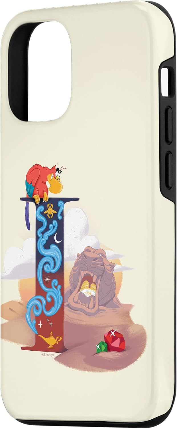 iPhone 14 Pro Disney Villains Alphabet Monogram Aladdin Letter I for Iago Case