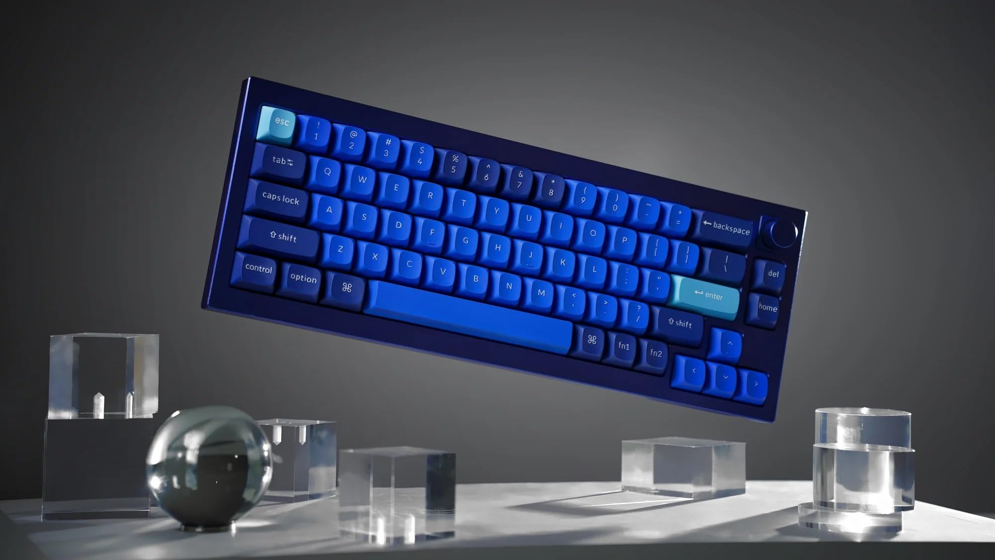 Amazon.co.jp: Keychron Q2 ノブ - ネイビーブルー + G. Pro Blue