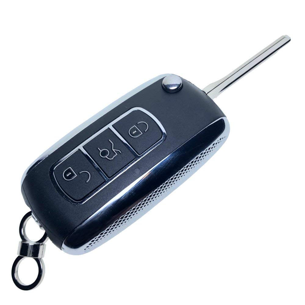 Uniqkey CHROME Style All in One Flip key remote Replacement for G5 G6 KOBGT04A O+ Keyless Entry Control Fob Clicker switchblade Transmitter folding transponder chip