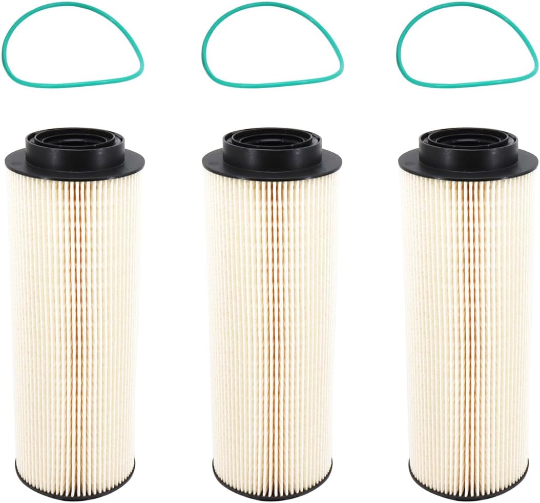2277129 Fuel Water Separator Filter Replaces 2277129PE 1852006PE 2133096 2133096PE 2164463 2164463PE PF46106 L7663F KX463D Compatible with MX11 MX13 Peterbilt Kenworth Trucks Engine(Pack of 3)