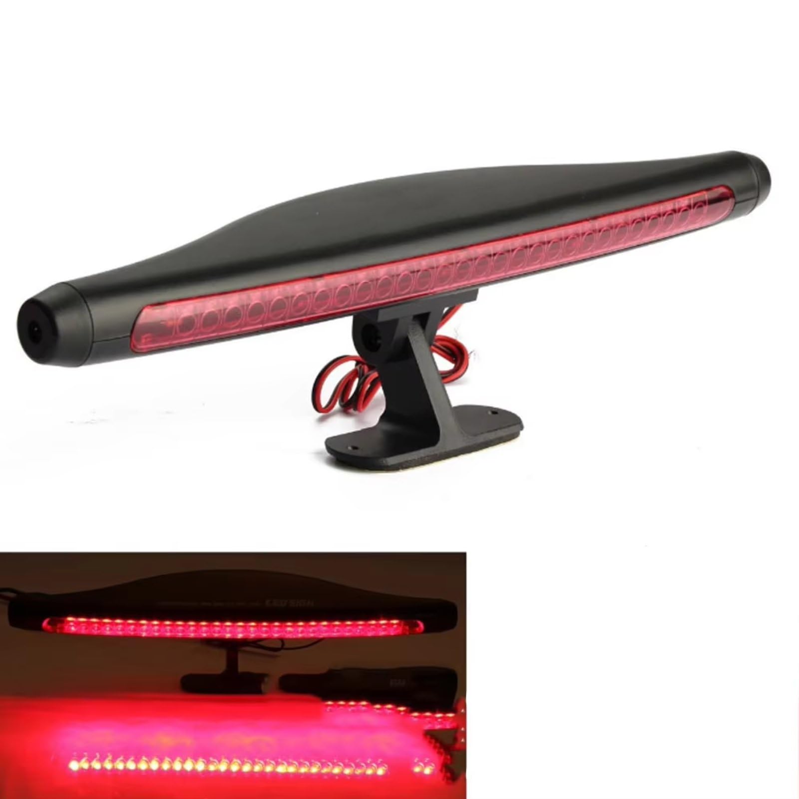 Terza Luce Stop Montaggio Alto Luci di Stop Aggiuntive Rosse A 28 LED Lampada di Terzo Freno per Auto Lampada Arresto Coda A Conchiglia Impermeabile per Uso Generale Terza Luce Freno