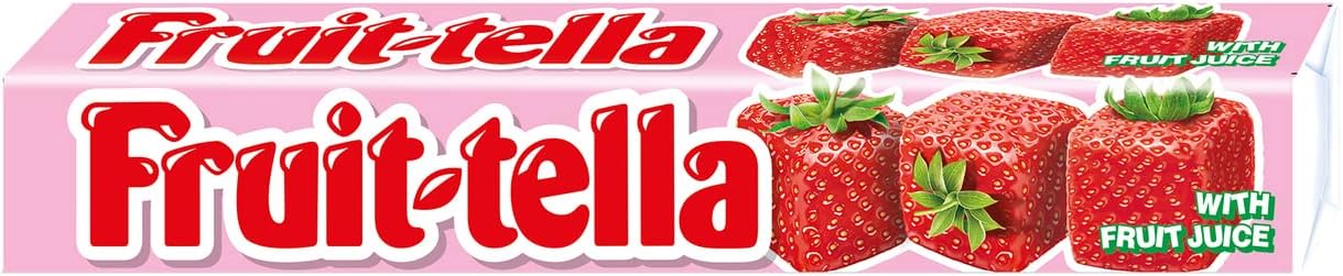 Fruit-tella Juicy Chewy Candy Sweet Strawberry Flavour 32.4 g