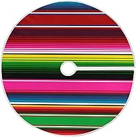 Vista 7 de Falda de árbol de Navidad con estampado de béisbol deportivo, adornos rústicos de Navidad, decoración de fiestas de vacaciones, 36 pulgadas