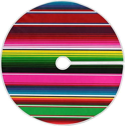 Miniatura 7 de Falda de árbol de Navidad con estampado de béisbol deportivo, adornos rústicos de Navidad, decoración de fiestas de vacaciones, 36 pulgadas