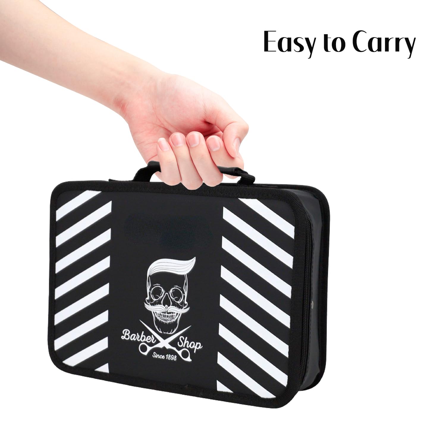 Bolsa De Herramientas Para Peluquero, Estuche Para Cortapelos, Bolsa De Herramientas Para Peluquero, Estuche De Transporte Portátil Para Peluquero, Kit De Aseo Para Corte De Cabello (30x8x21.5cm)