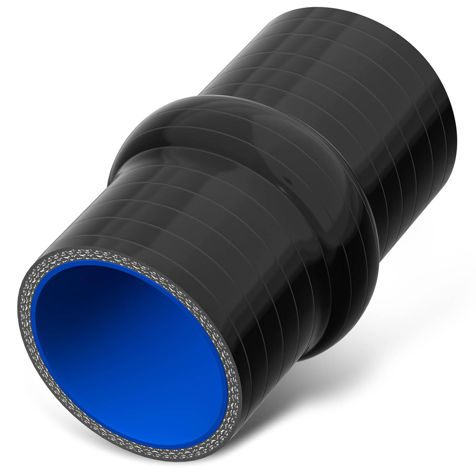 9 Stück | HUMP SILIKONSCHLAUCH 0-10° Winkel Verbinder ID-Ø 70mm schwarz 200°C | VIELE GRÖSSEN & FARBEN | Anti-Vibration Schwingungs-Dämpfung Rohr Adapter Ladeluft LLK Kühler Turbo Schlauch |PREMIUM