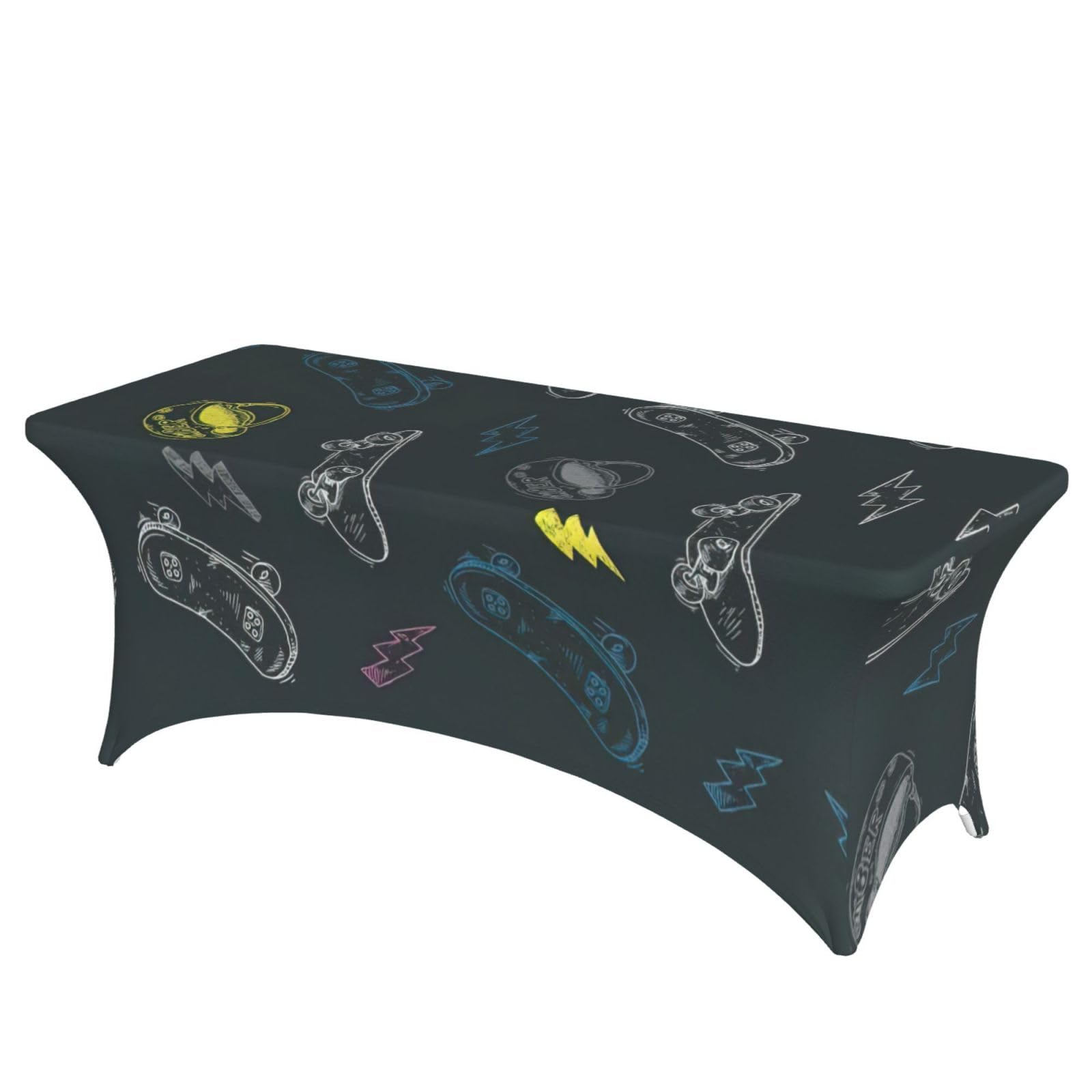 Nappe extensible pour table 1,8m sans repassage décor skate