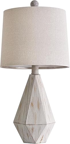 Miniatura 9 de PoKat Lámpara de mesa de granja de 20.25 pulgadas para mesita de noche, lámparas de noche vintage, lámpara pequeña rústica, lámpara de mesa auxiliar