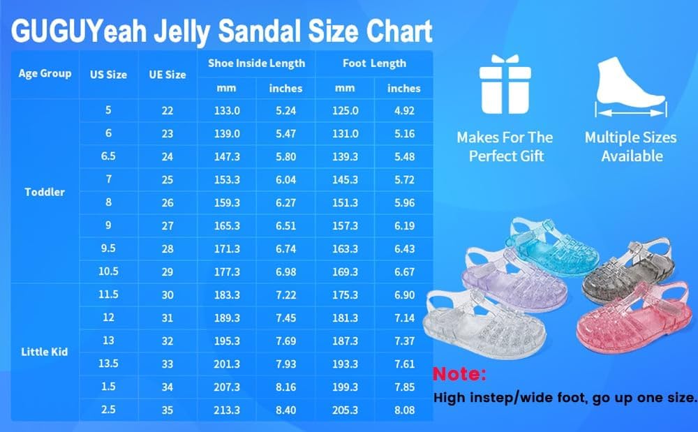 GUGUYeah Jelly Sandals for Girls,Closed Toe Princess Costume Summer Dress Shoes Fisherman Gladiator Water Beach Flat Sandals for Toddler/Little Kid/Big Kid - Image 6