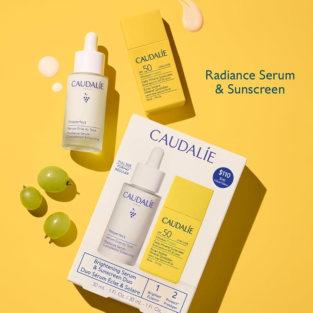 Caudalie Vinoperfect Radiance Serum & Vinosun Daily Mineral