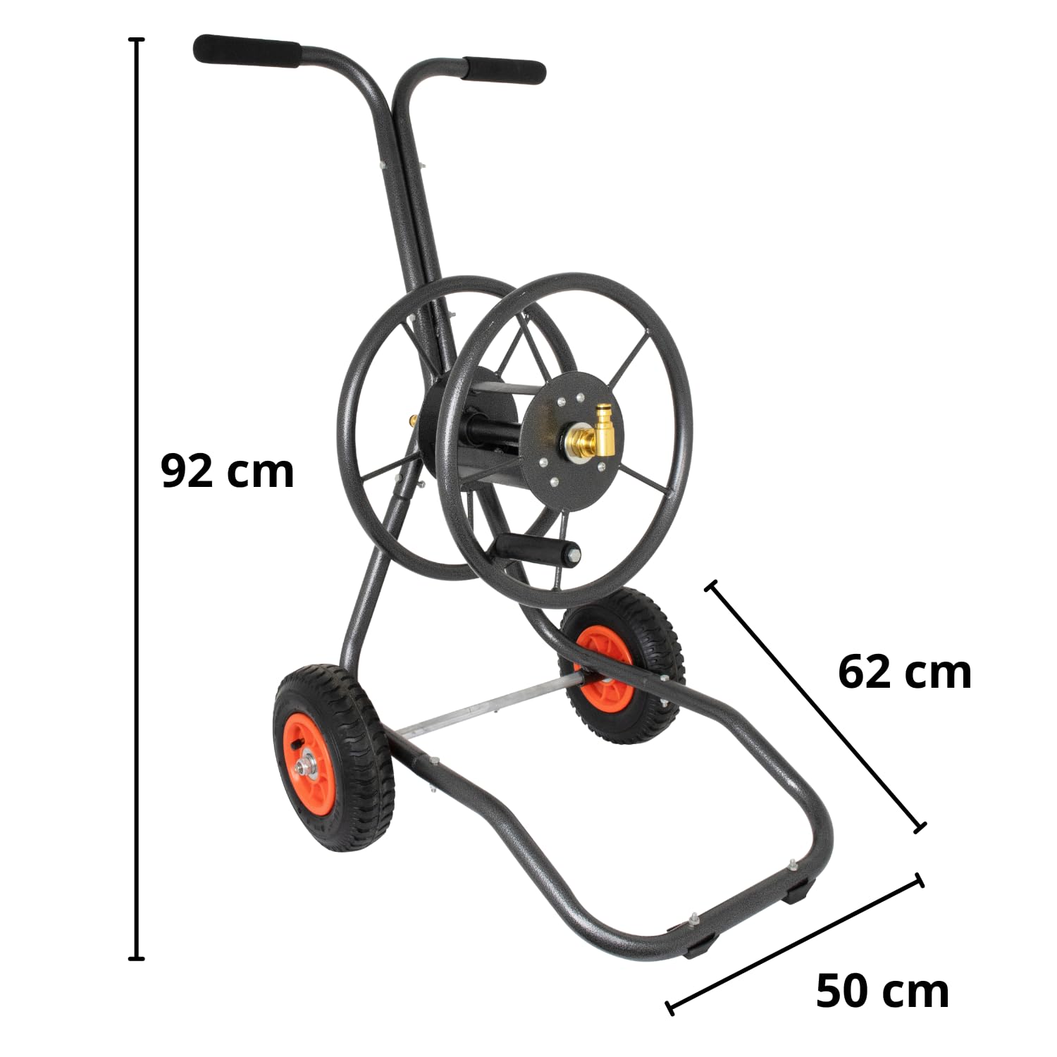 HOME It® Schlauchwagen 30m für Gartenschlauch - Schlauchwagen ohne Schlauch damit Sie Ihren eigenen Gartenschlauch verwenden können