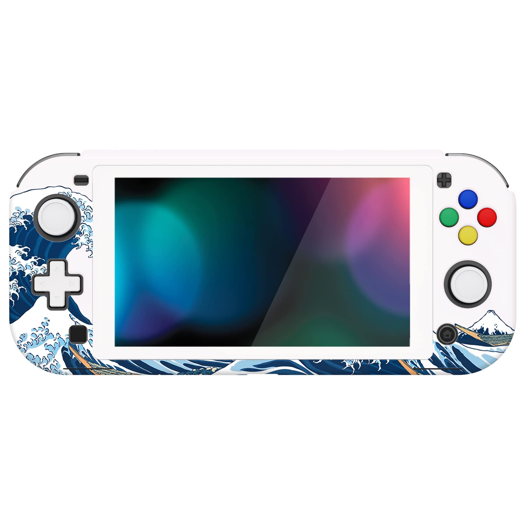 playvital ZealProtect Protective Case for Nintendo Switch Lite, Hard Shell Grip Cover for Nintendo Switch Lite w/Screen Protector & Thumb Grip Caps & Button Caps - Antique Yellow — view 13