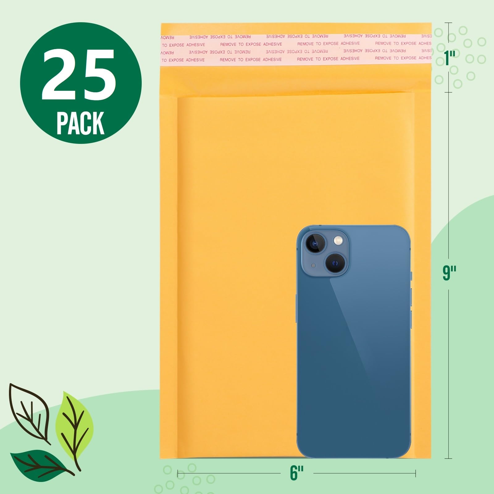 Fuxury Kraft Bubble Mailer 6x10 Inch 25 Pack Self Seal Padded Envelopes — Amazon image 2