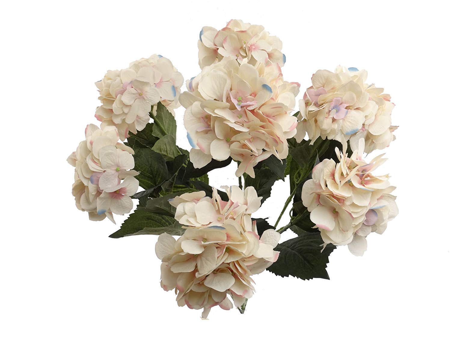 Larksilk Hydrangea Artificial Flowers - Faux Hydrangea Flowers - Home Decor, Easter Decorations, Spring Decor - Floral Centerpieces for Tables - 20" Floral Stems, Pink Blue, 24 Pieces