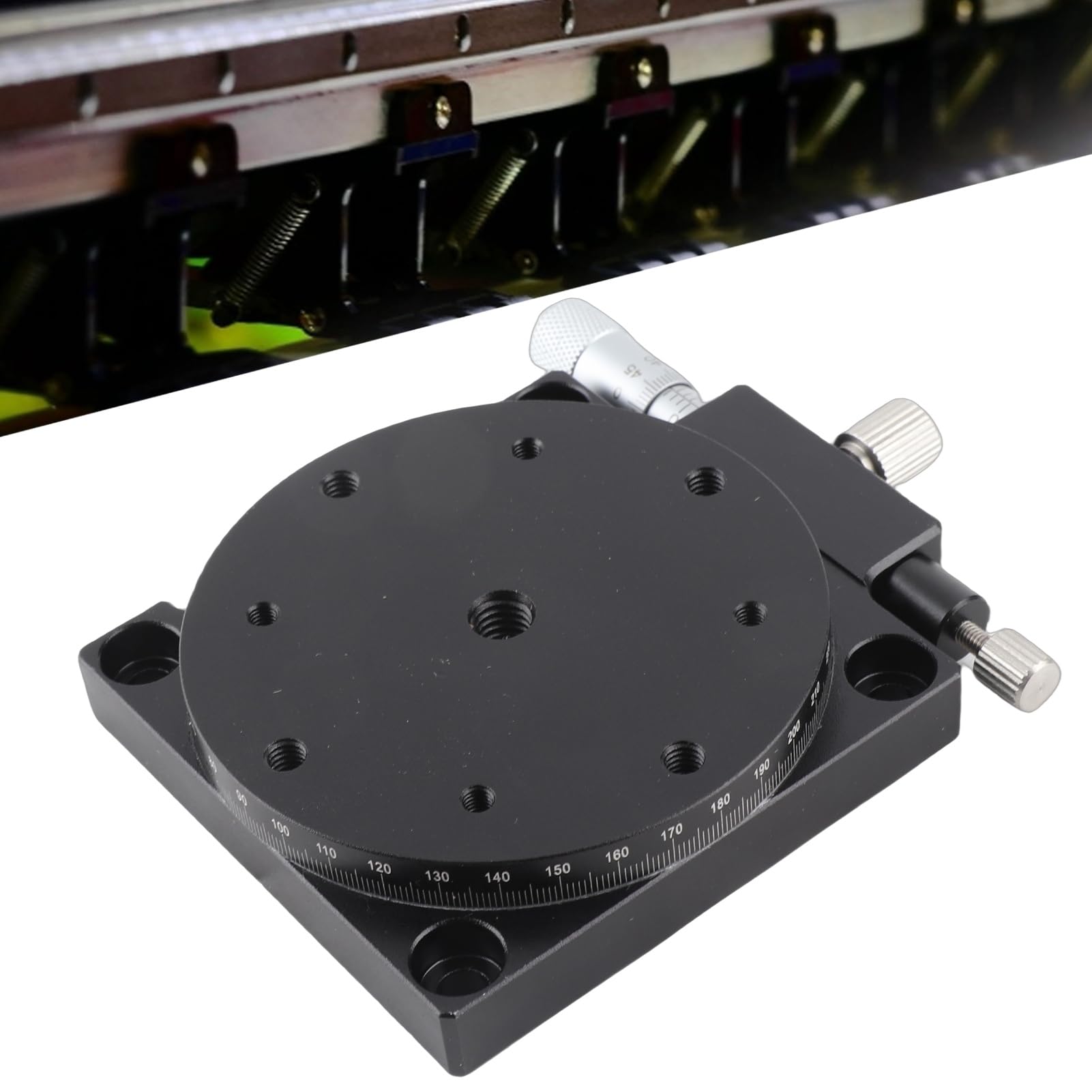 Schiebetisch Optischer Schlitten, Manueller Lineartisch, Präzise Linearführung, Eloxiertes Aluminium, Korrosionsbeständig und Langlebig