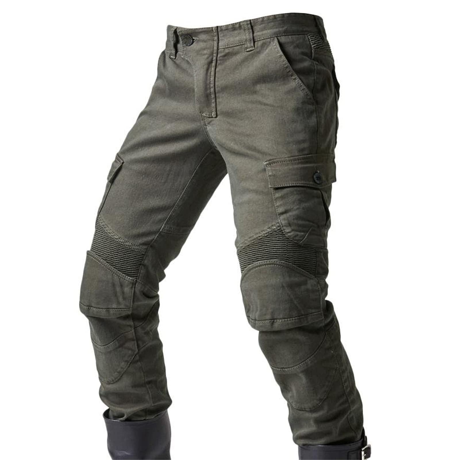Pantalon de Moto pour Homme avec Doublure Amovible Protection intérieure Jeans de Moto Respirant Résistant au déversement Tissu Motorcycle Biker Pants