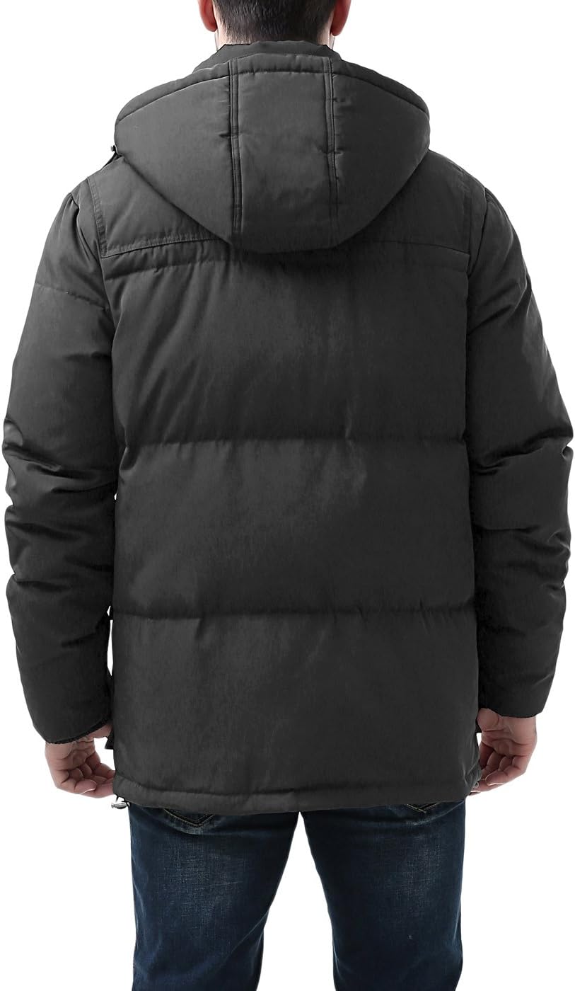 BGSD Men Connor Hooded Waterproof Toggle Down Parka Winter Coat