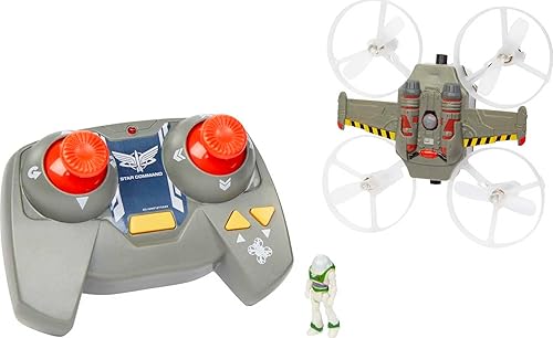 Miniatura 5 de Hot Wheels Figura RC Space Ranger Jetpack & Buzz Lightyear, barco volador con control remoto de Mattel Disney Pixar Movie Lightyear