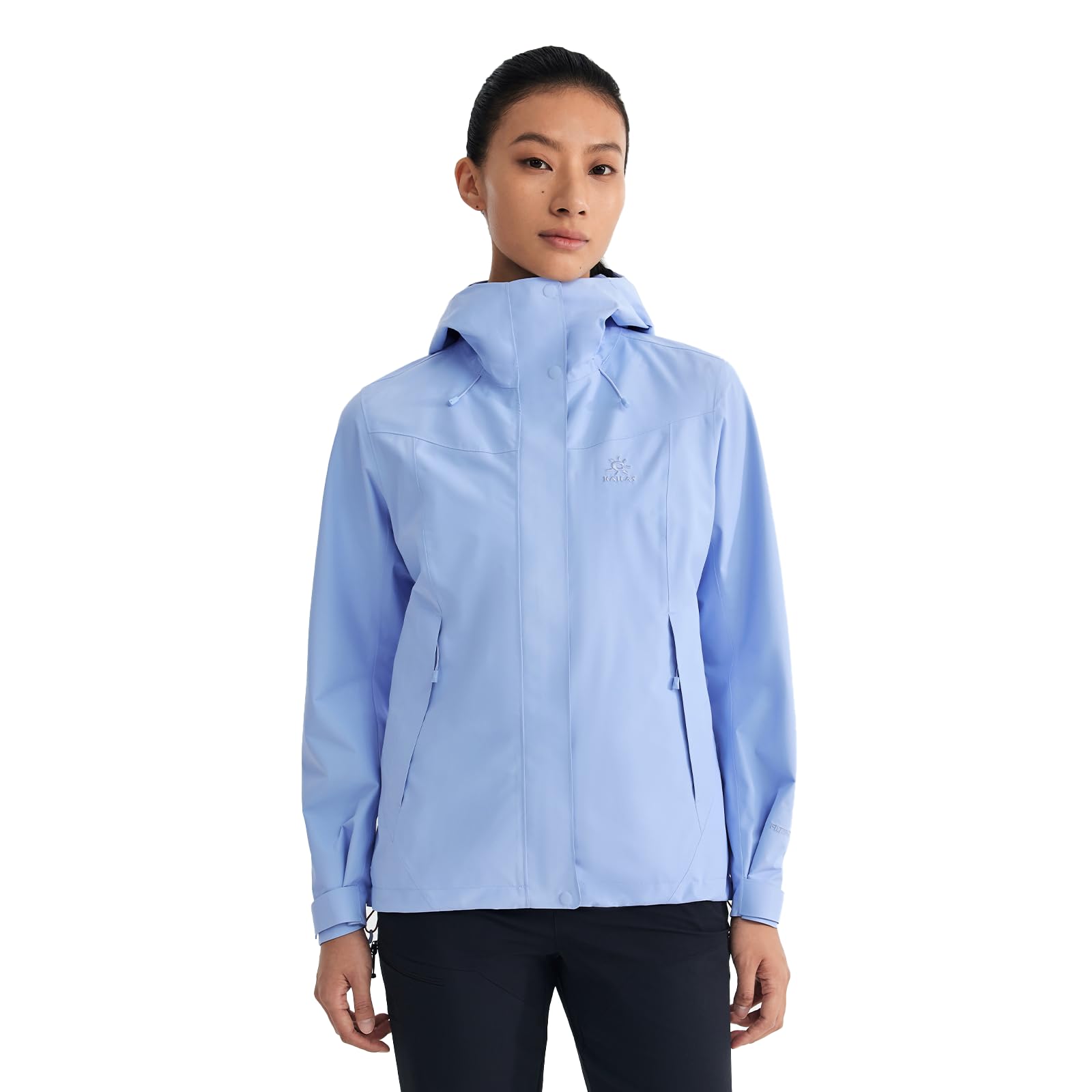 KAILAS Women's Raincoat Outdoor Hardshell Jacket Packable Lightweight Waterproof Hooded Jacket Hiking Travel