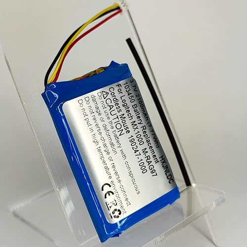 Miniatura 8 de DC 3.7 V 2100 mAh batería de litio recargable de repuesto para Logitech MX1000 MX-1000 M-RAG97 ratón inalámbrico Bluetooth 190247-1000, 190247-B000,