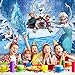 Frozen Backdrop,7x5FT Frozen Theme Happy Birthday Backdrop for Girls Elsa Princess Background Frozen Photography Background Party Supplies Blue