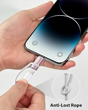 Authentic MFi CertifiedBOUTOP Lightning Type C Conversion Adapter 36W PD Fast Charging & High-Speed Data Transfer Compatible USB-C to Lightning Adapter Lightning Terminal Exclusive for iPhone/iPad