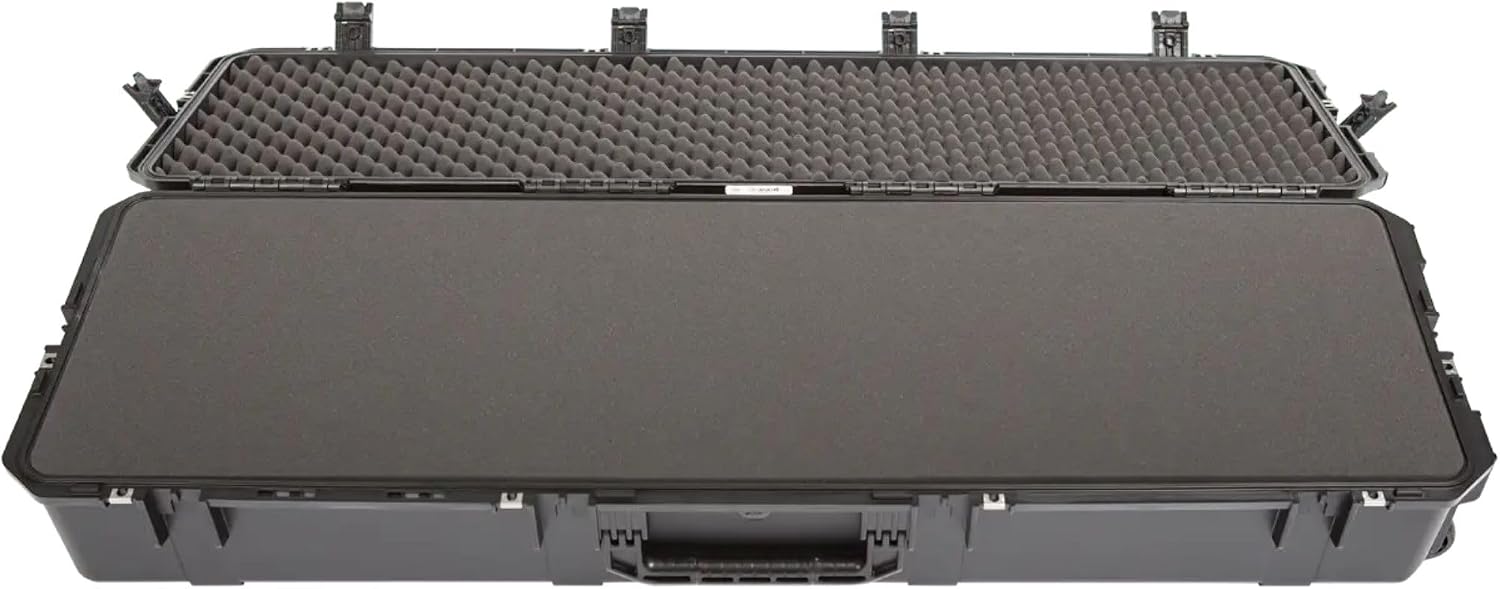 SKB iSeries 5616-9 Waterproof Utility Hard Case, Polypropylene Shell with Layered Foam and Quiet-Glide Wheels for Travel Storage, Black