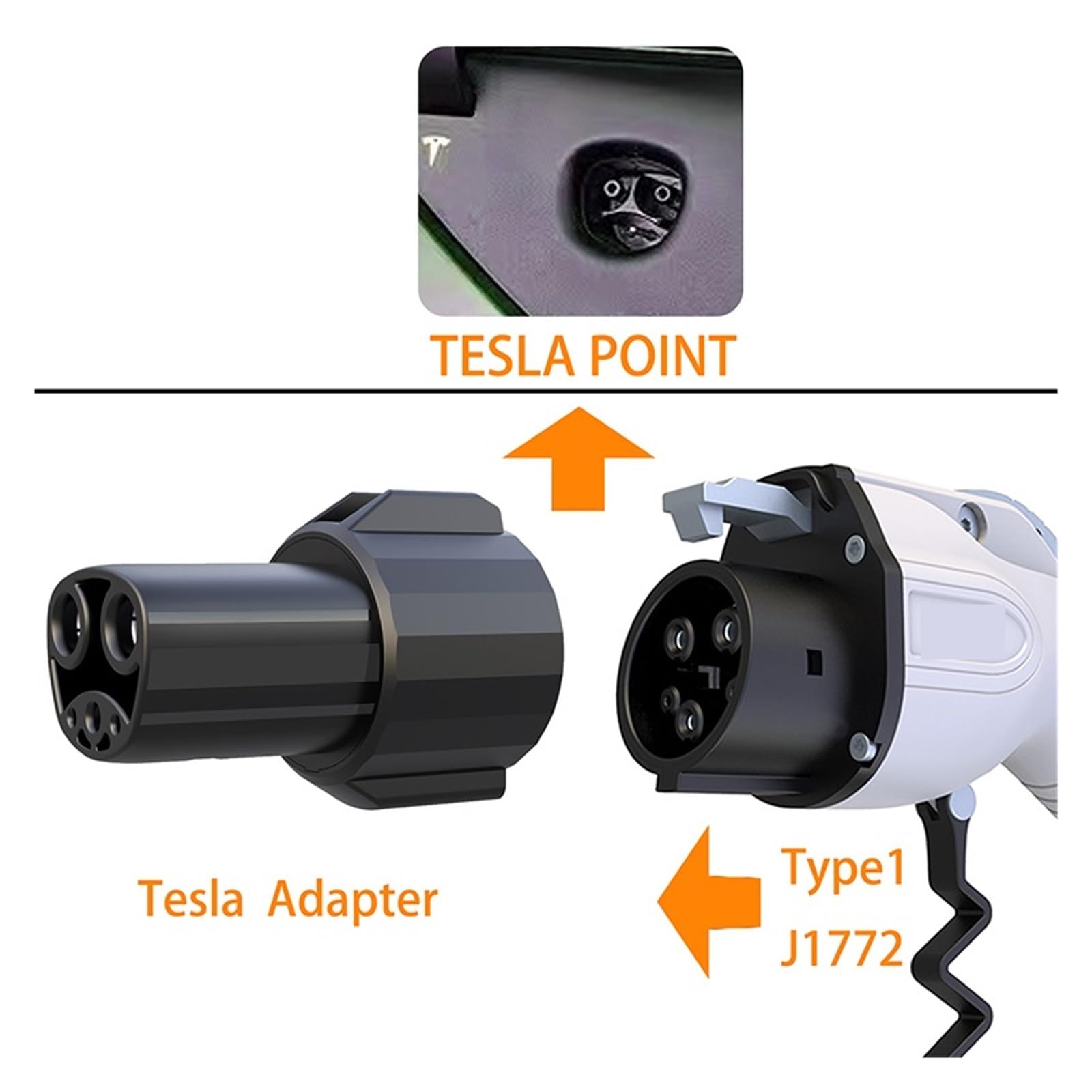 Amazon.co.jp: EV 充電器アダプター J1772 からソケット 60A 250V