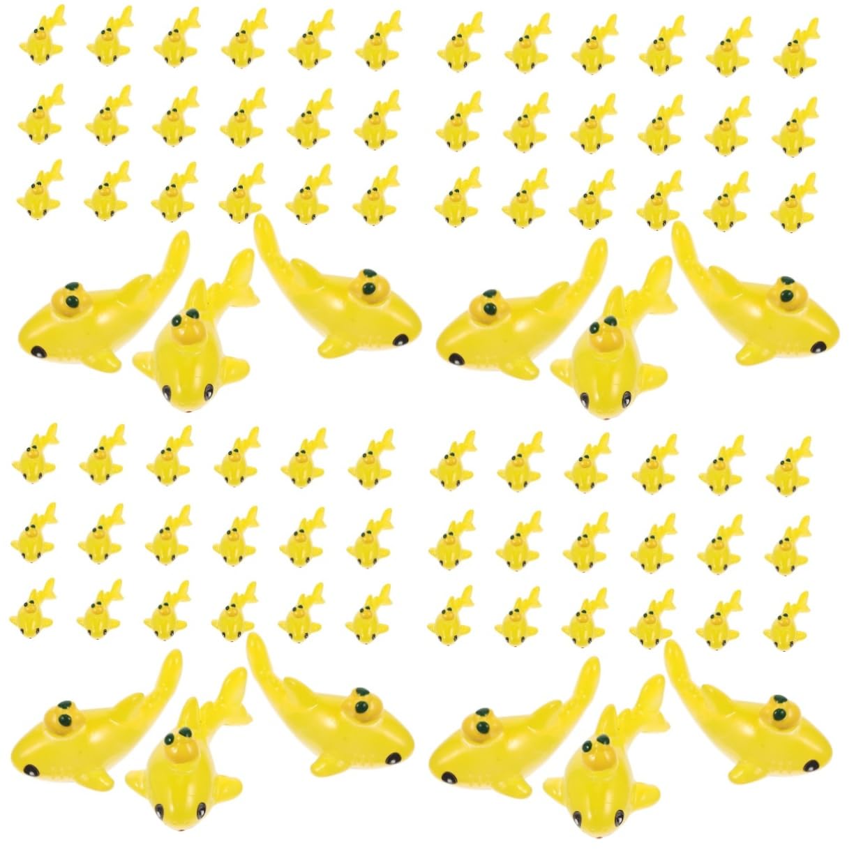 Toyvian 4 Ensembles Figurines Miniatures Animaux Marins De Synthétique pour Décoration Aquarium Jardin Et Balcon Détails Réalistes Et Durables 20 Pièces * 4