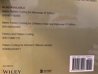 Metric Pattern Cutting for Women's Wear: Aldrich, Winifred ...